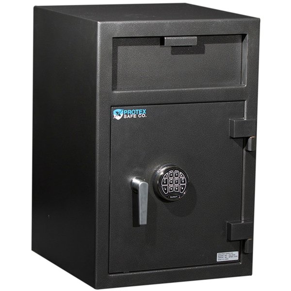 Protex Safe Protex Large Front Loading Depository Safe With Electronic Lock, 20 x 20 x 30, Gray FD-3020